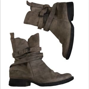 Born leather ankle booties, 8.5